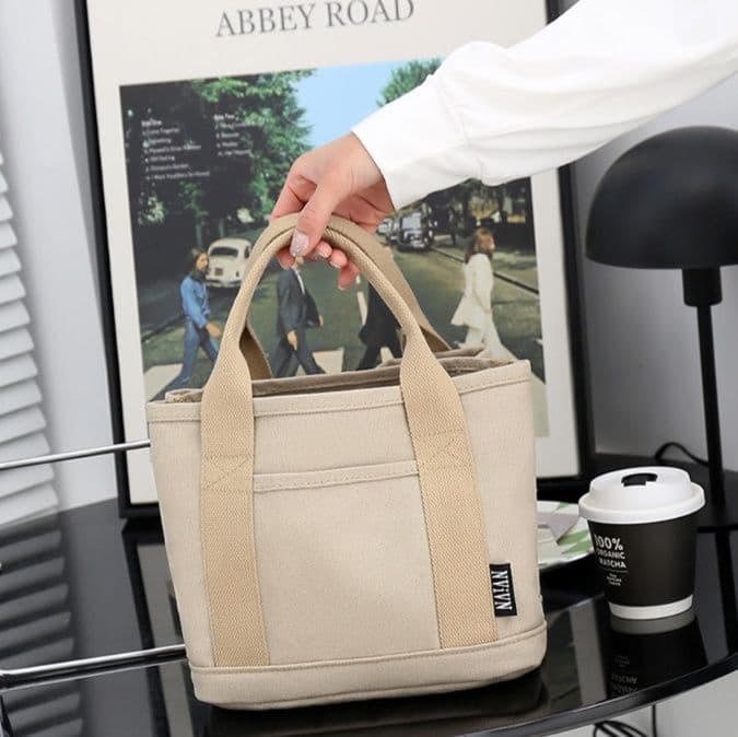 キャンバストート シンプル収納ミニトート