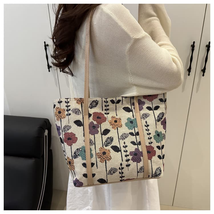 キャンバストート 花園の彩り ミニトート