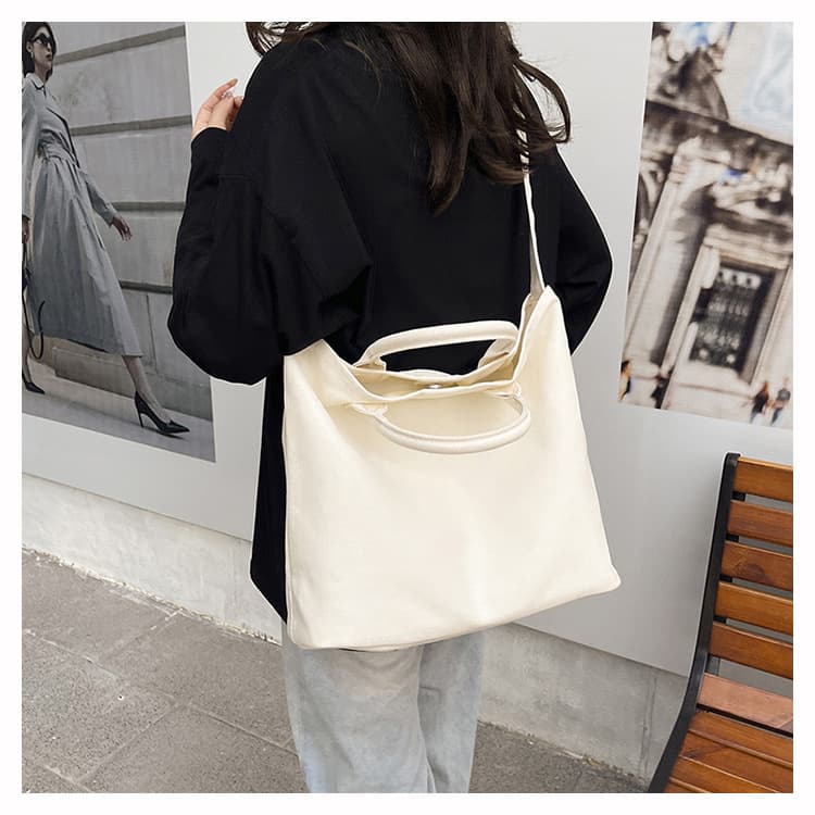キャンバストート シンプル2WAYバッグ＆ポーチセット
