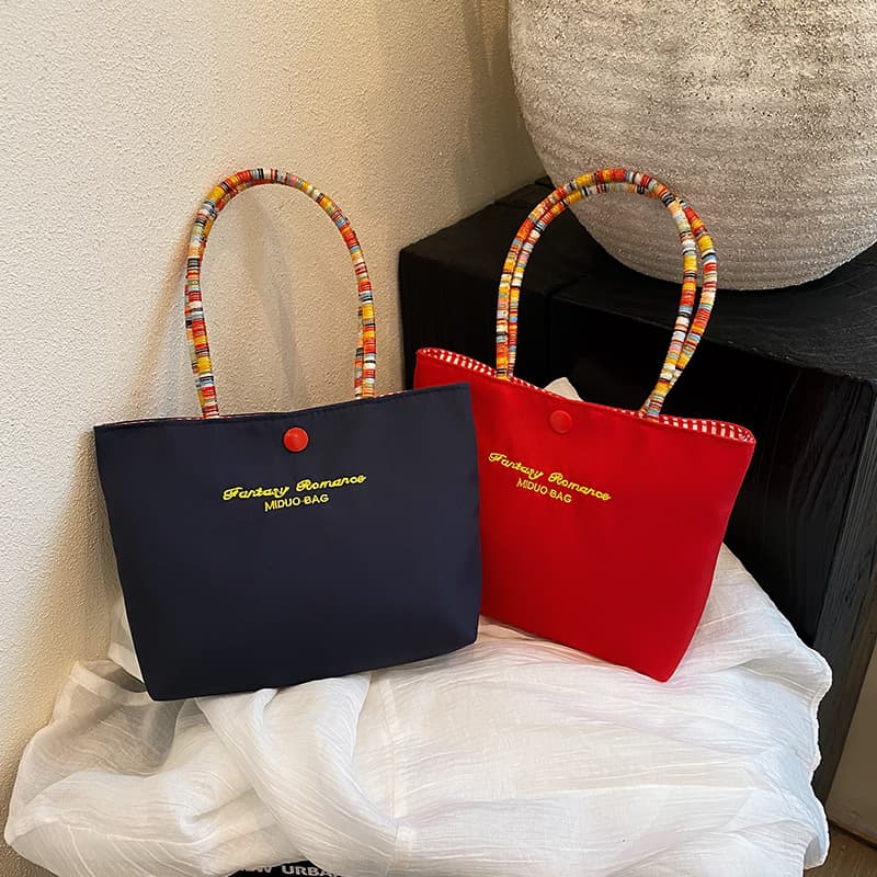 キャンバストート 彩糸ハンドル ミニトート