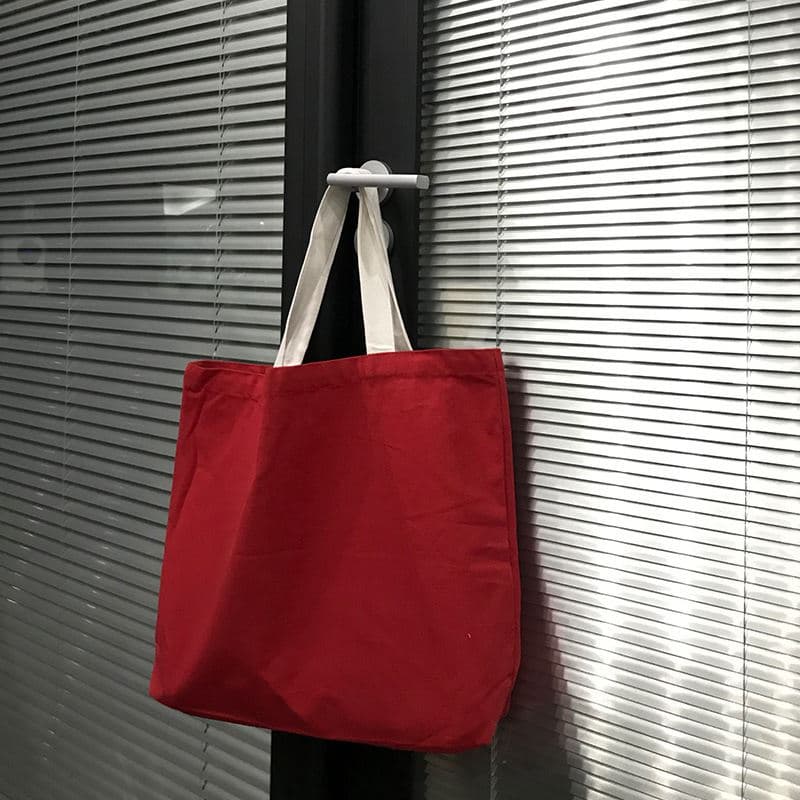 キャンバストート シンプル無地キャンバストートバッグ