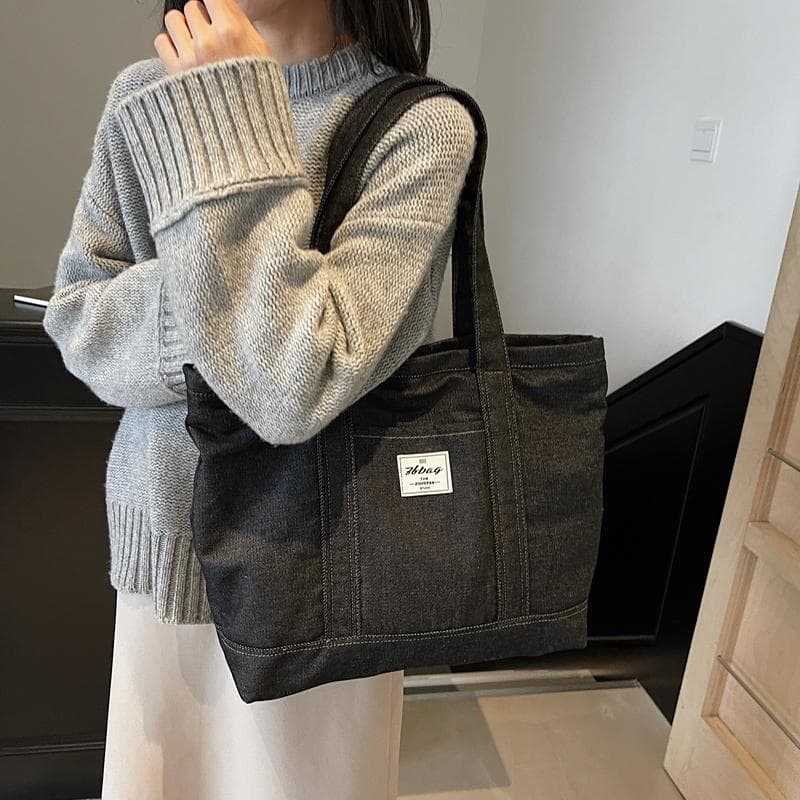キャンバストート シンプルデザイン大容量キャンバストート