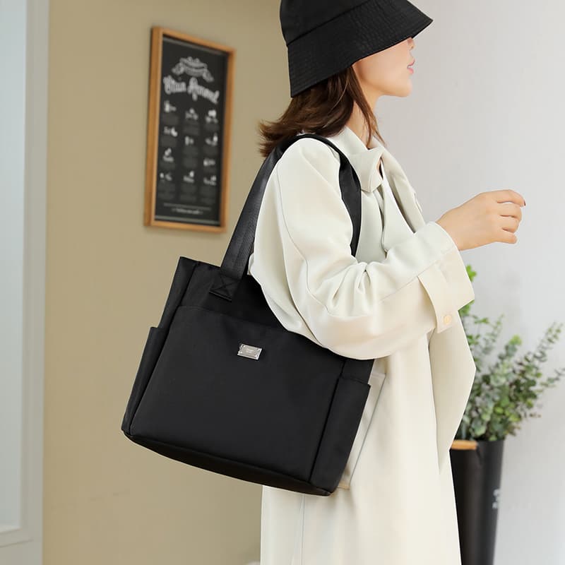 キャンバストート シンプル多機能大容量通勤通学手提げ鞄
