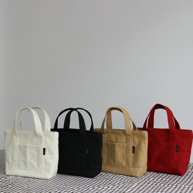 キャンバストート シンプルデザイン厚手キャンバス地ミニ