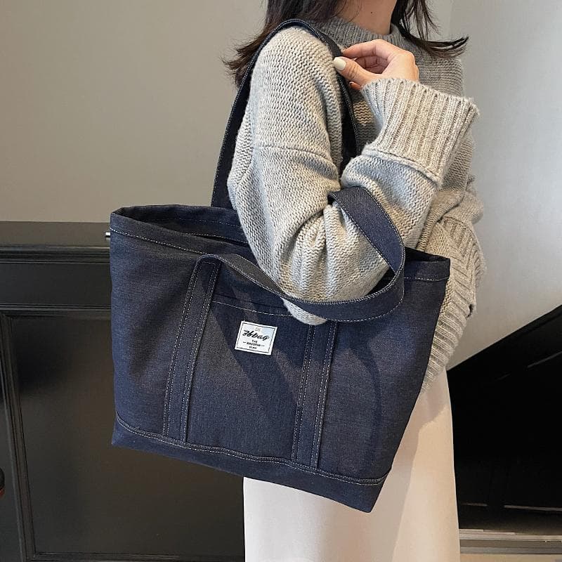 キャンバストート シンプルデザイン大容量キャンバストート